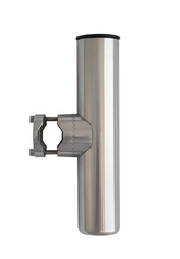 Rail Mount Rod Holder With Clamp 22-25mm rails, 316 Stainless - Rockboat Marine